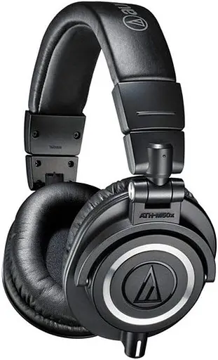Провідні професійні навушники Audio-Technica ATH-M50X з вбудованими басами, роз'єм 3,5 мм - фото 5