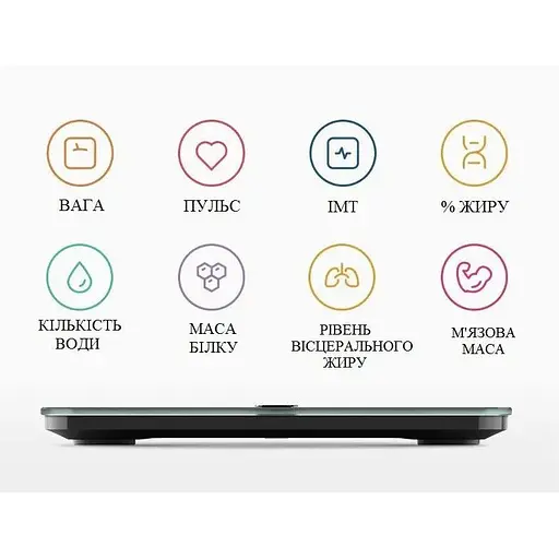 Розумні ваги Xiaomi Mijia Body Fat Scale S400 PRO сірі (BHR8695CN) - фото 4