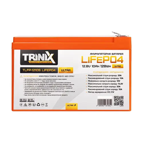 Аккумулятор Trinix TLFP-1210S Ultra LiFePO4 12.8В 10А*год - фото 2