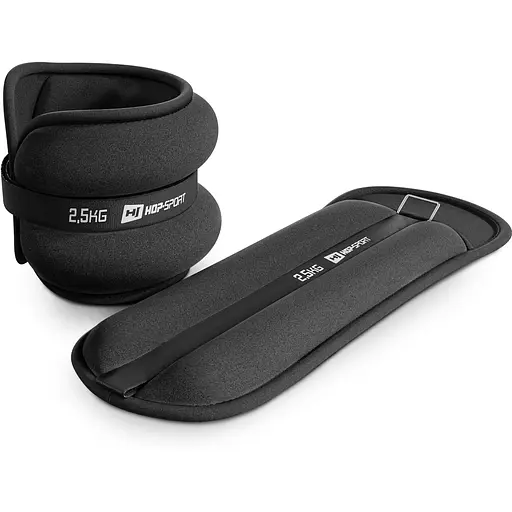 Обважнювачі для ніг та рук Hop-Sport HS-S005WB 2х2,5кг чорні - фото 2
