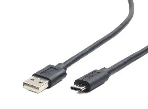Кабель USB AM-Type-C, 1 м, черный, Cablexpert, 2.1A (CC-USB2-AMCM-1M) - фото 1