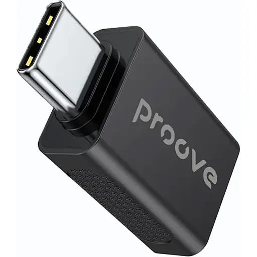Переходник Proove Extension OTG USB-A to USB-C Black (HBEX00101001) [130304]