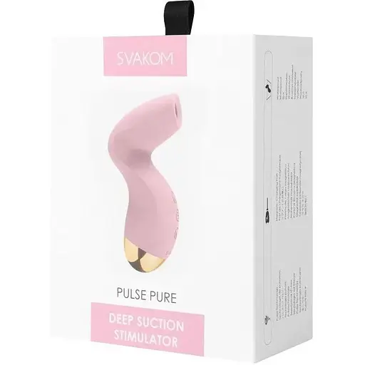 Вакуумный клиторальный стимулятор Svakom Pulse Pure Розовый - фото 7