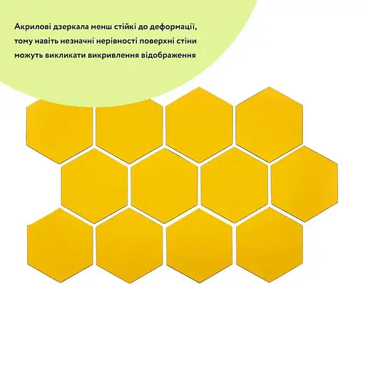 Дзеркальний декор Wall Sticker SW-00002516 акриловий самоклеючий 85х95 мм 12 шт. золото - фото 3