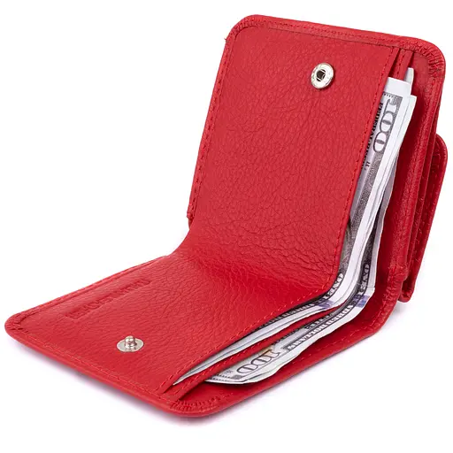 Кожаный женский кошелек ST Leather 9.5х9х1 см acs0015232 - фото 3