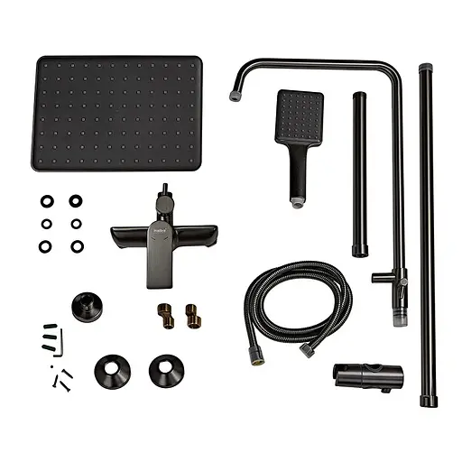 Душова система телескопічна Haiba Alex 003-J graphite HB3996, Графіт - фото 5