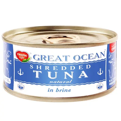 Тунец измельченный в собственном соке Great Ocean 185 мл (185 г)