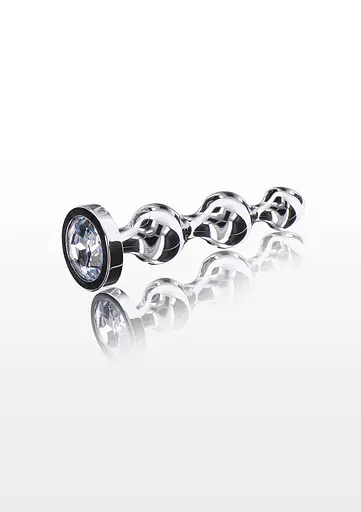 Анальный стимулятор Anal Play Diamond Star Beads M 11.7 см (серебристый) - фото 3