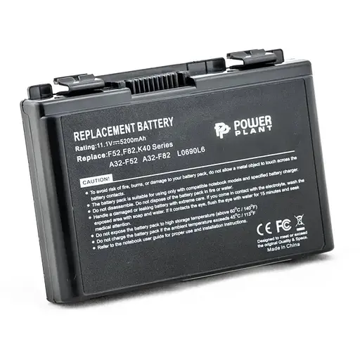 Аккумулятор PowerPlant для ноутбуков ASUS F82 (A32-F82, AS F82 3S2P) 11.1V 5200mAh