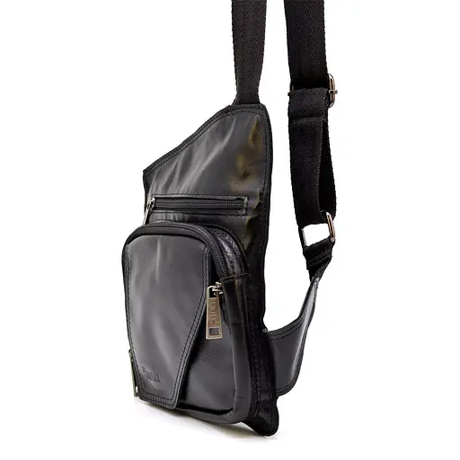 Чоловіча шкіряна сумка через плече TARWA 25х20х4 см sum0025884 - фото 4