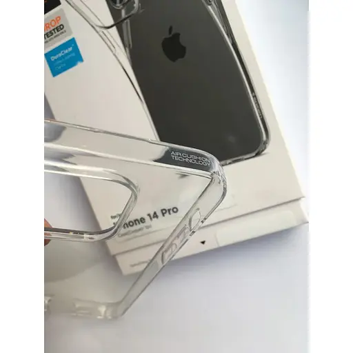 Оригинальный прозрачный силиконовый чехол Spigen Liquid Crystal Flex для iPhone 14 Pro Crystal ACS04663 - фото 7