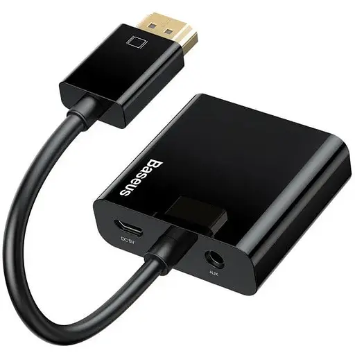 Перетворювач Baseus HD Converter HD4K to VGA + Micro + DC 3.5 мм - фото 1
