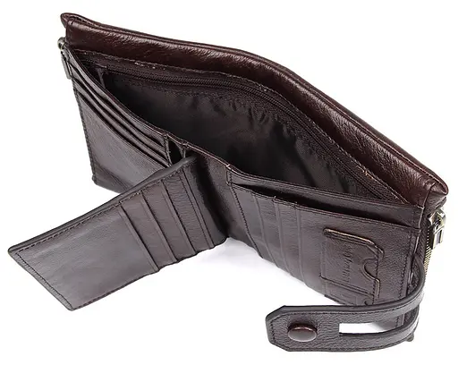 Чоловічий шкіряний гаманець Vintage 9.2x12 см acs0015718 - фото 8