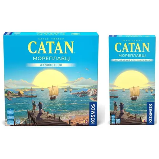 Настольная игра Rozum Набор дополнений к игре Катан: Мореплаватели + Мореплаватели. Дополнение для 5-6 игроков (укр.) (R102UA+1) - фото 1
