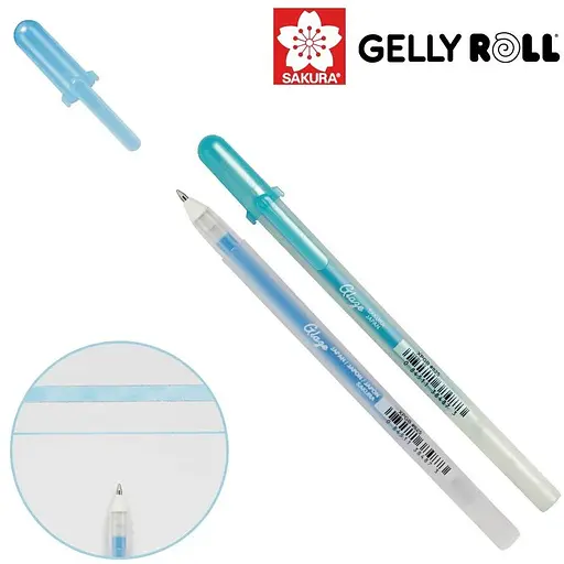 Ручка гелева Sakura Glaze 3D-Roller Бірюзовий - фото 2
