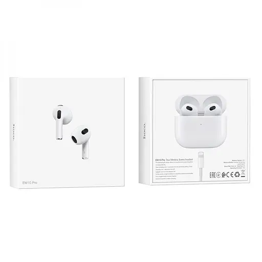 Блютуз Стерео Гарнитура Hoco EW10 Pro Белый - фото 4