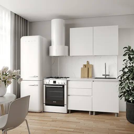 Кухня модульная MebelStar Нео 1,2 м Аляска белый (MBS-1801)