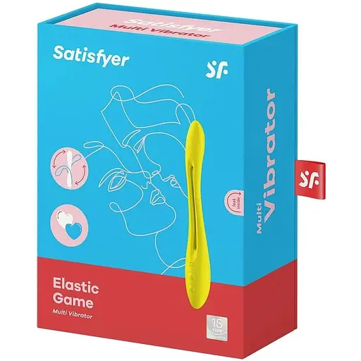 Універсальний гнучкий вібратор для пар Satisfyer Elastic Game Yellow - фото 6