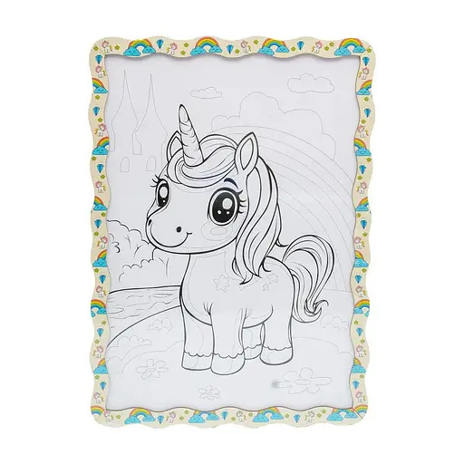 Дитячий набір для розпису по дереву "Милий Єдиноріг" Puz-22950 формат А3 - фото 2