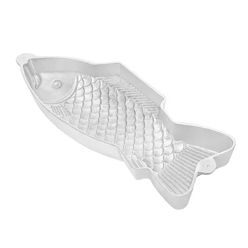 Форма алюмінієва кулінарна "Риба" для приготування випічки, заливного, холодця та желе, Ласунка Сірий 86609 - фото 2