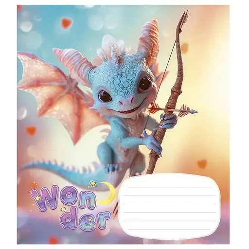 Зошит учнівський "Wonderful" Star 012-3414L 12 аркушів Різнокольоровий - фото 1