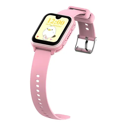 Смарт-часы-телефон детские Wonlex KT33 с камерой WI-FI GPS SIM-карта силиконовый ремешок Pink (17775) - фото 4