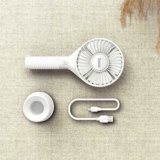 Вентилятор портативный Hoco Mickey hand fan F13 5H Ultra-Quiet компактный - фото 4