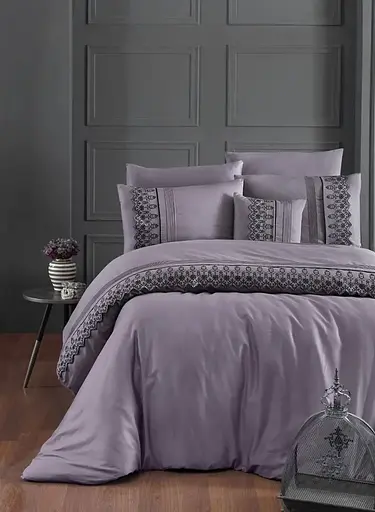 Постільна білизна Mona Leylak Сатин Делюкс First Choice pbe0052014 - фото 1