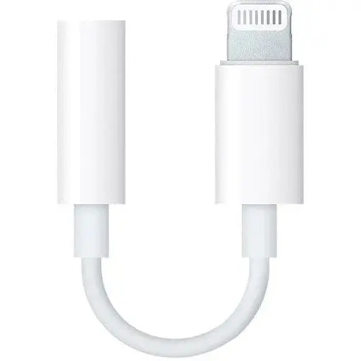 Адаптер Apple ммX62 Lightning вход папа выход 3.5 мм мама