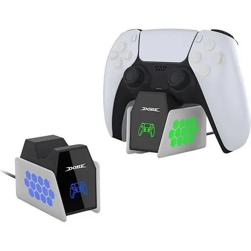 Зарядна станція Dobe Charging Dock TP5-35132 для PS5 DualSense White (156493) - фото 3