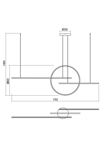 Подвесной светильник Redo GIOTTO SU LED 66W 3000K MWH (4.1.2) 01-1736 - фото 2