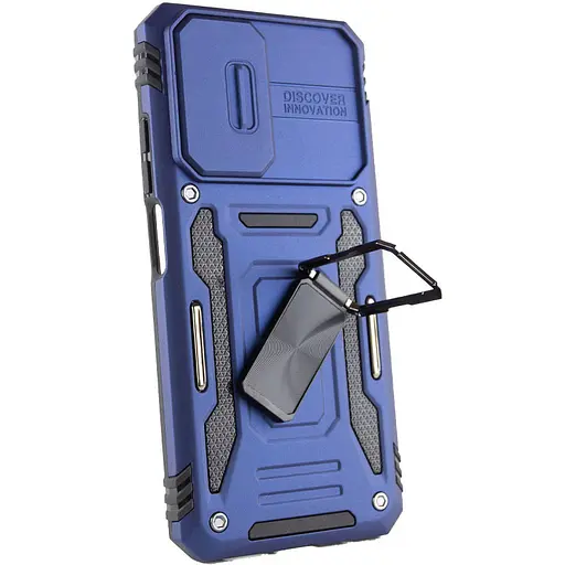 Чохол ударостійкий Epik Camshield Army Ring для Xiaomi Redmi 9A Синій/Navy - фото 3