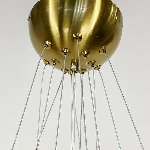 Люстра-пучок у золотому корпусі ⌀ 60 см 12 кульок | Line F | Арт. MJ140-650 GD+WT - фото 5