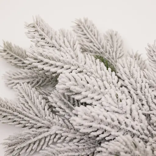 Новорічна хвойна гірлянда лита засніжена Lugi TD-NSTSN1 Північна зірка 60х35 см  - фото 4