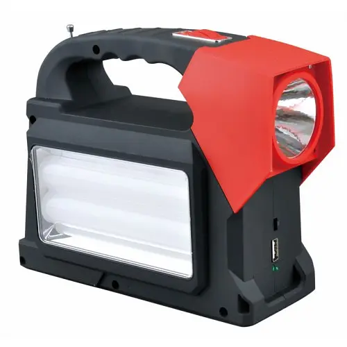 Мощный светодиодный аккумуляторный фонарь прожектор Yajia YJ-1903T (SY) K переносной фонарь для охраны - фото 2