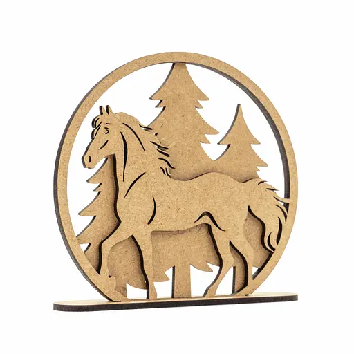 3D композиція Rosa Talent Кінь у лісі 12.5x13 см ХДФ - фото 2