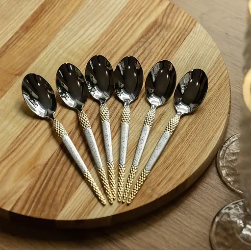 Набор столовых ложек Yiwu 6 штук из нержавеющей стали HP-20-37 - фото 4