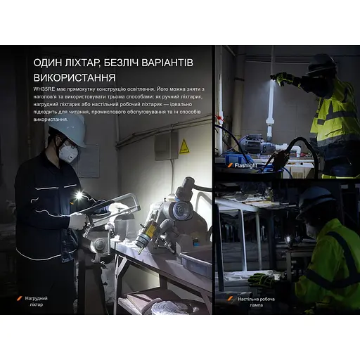 Ліхтар налобний вибухобезпечний Fenix WH35RE - фото 14