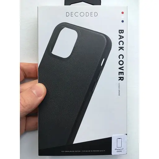 Оригинальный кожаный чехол Decoded Leather Case для Apple iPhone 12 Pro (6.1") Black - фото 3
