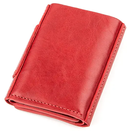 Женский кожаный кошелек Grande Pelle 7х10х1.5 см acs0014748 - фото 2