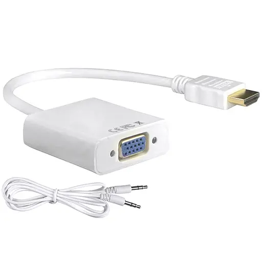 Конвертор-переходник из HDMI (папа) на VGA (мама) 10cm