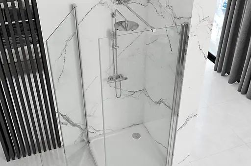 Душова кабіна Rea Maxim 80x80 R REA-K0268, Хром, Права, прозорий - фото 3