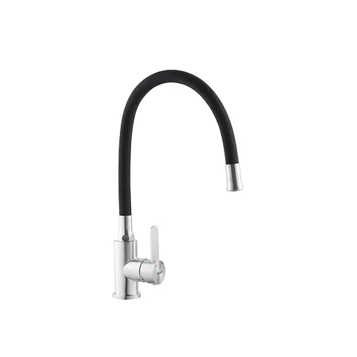 Смеситель для кухни с гибким изливом Ibergrif M22119-2 CV028502 Хром матовый - фото 1