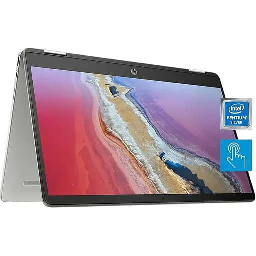 Ноутбук HP Chromebook x360 14" HD Touch 4/32GB N5030 Silver (BOX) (14a-ca0023nr) - фото 2