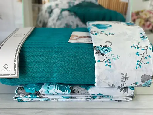 Постільна білизна з в’язаним пледом Petrol Romeo Home pbe0051433 - фото 2