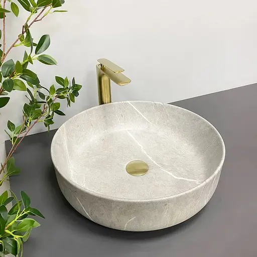 Умивальник VBI Bari grey stone matt накладний VBI-011603, Сірий - фото 1