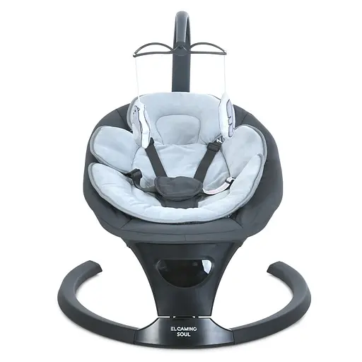 Укачивающий центр El Camino ME 1175 SOUL, таймер, 5 скоростей качания, USB/Bluetooth, с пультом ДУ, Серый
