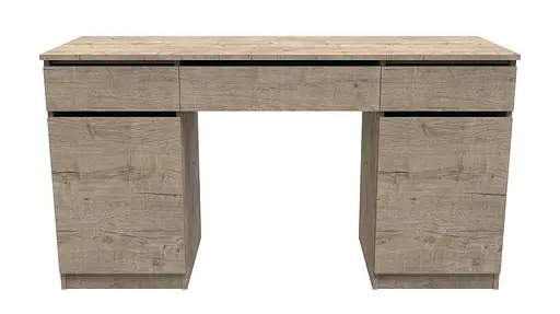 Стіл комп'ютерний Віто 2 Ferrum-decor 750x1400x500 ДСП Дуб Сан-Марино 16 мм (FRD-104831)