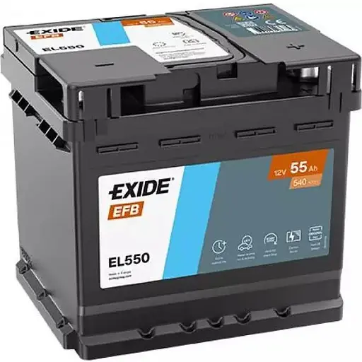 Акумулятор Exide Start-Stop EL550 EFB 55Ah Ев (-/+) 540EN 207х175х190 мм 