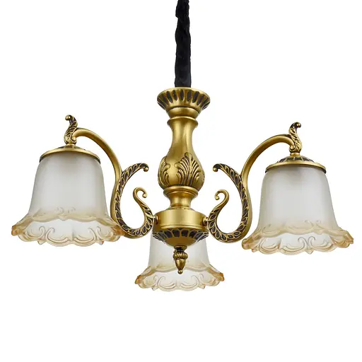 Люстра подвесная Brille прованс E27 60W G (BKL-686S/3) - фото 2